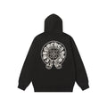 Rhinestone Horseshoe Hoodie - Black Gothic Streetwear Sweatshirt 2601