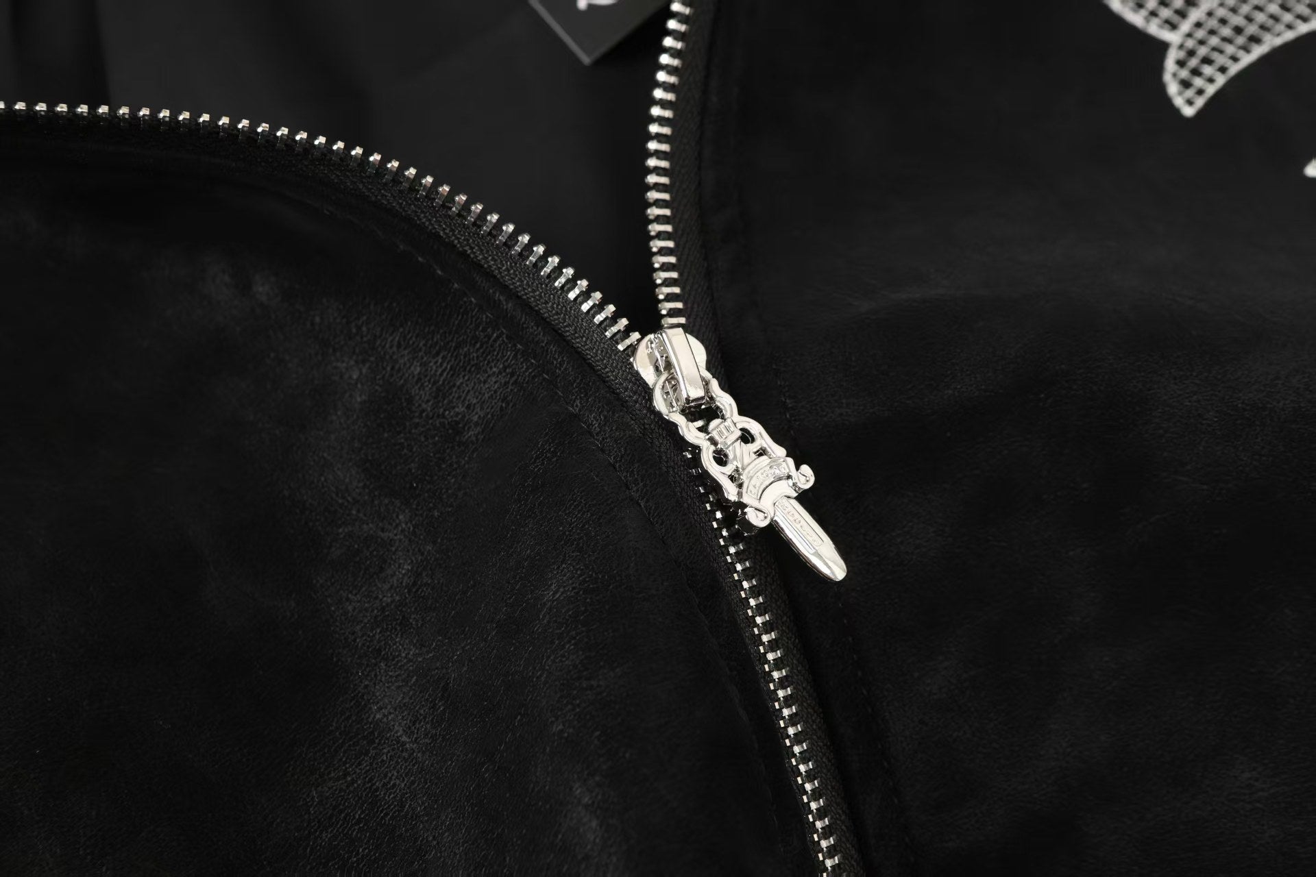 Horseshoe Cross Jacket - Black Street Embroidered Coat 8800